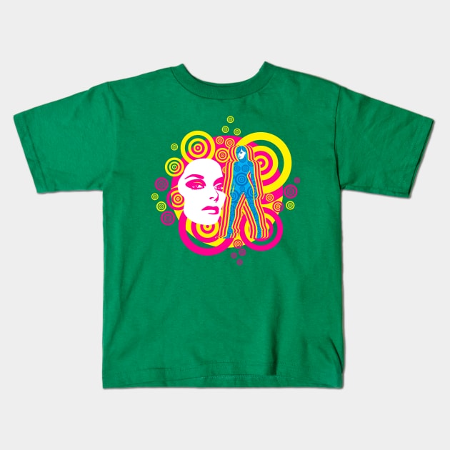 Acid Trip Kids T-Shirt by Maxsomma